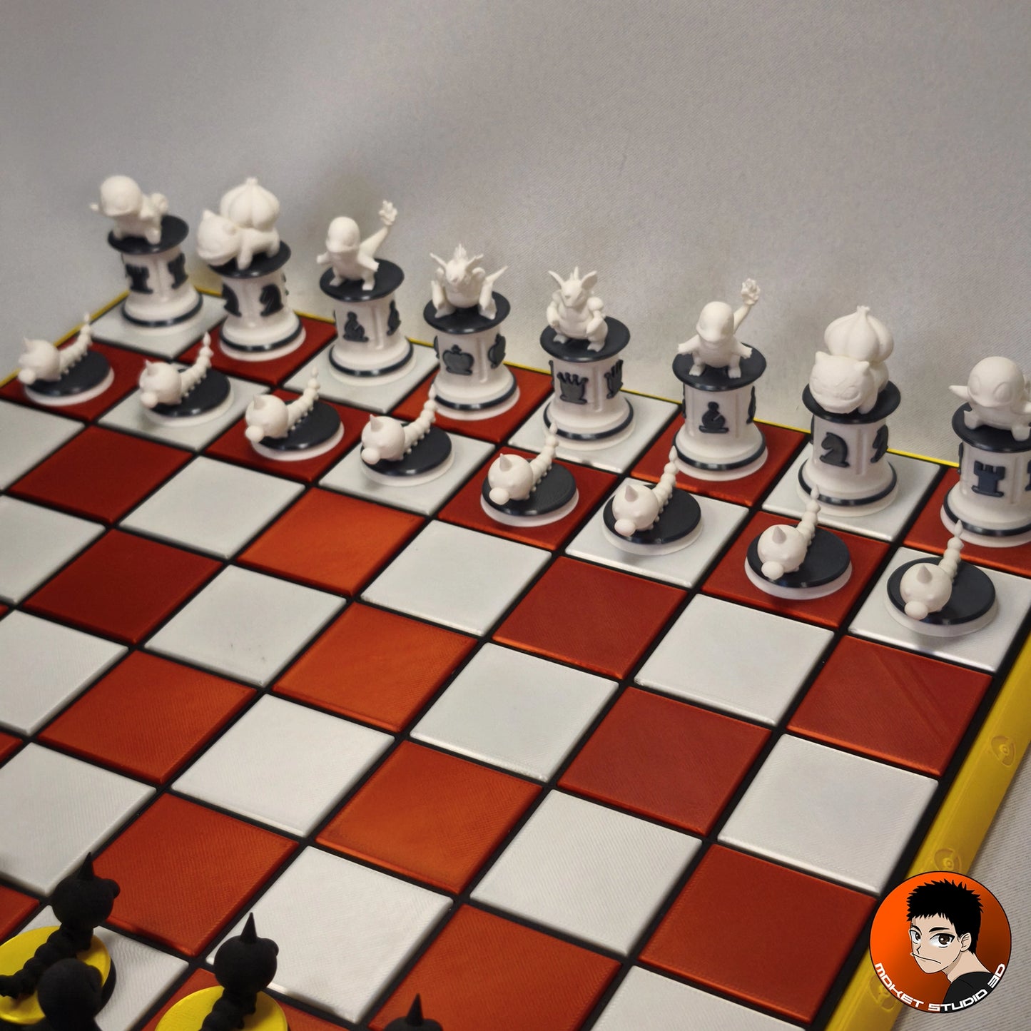 Set de pièces d’Échecs Pokémon – 16 pièces personnalisables