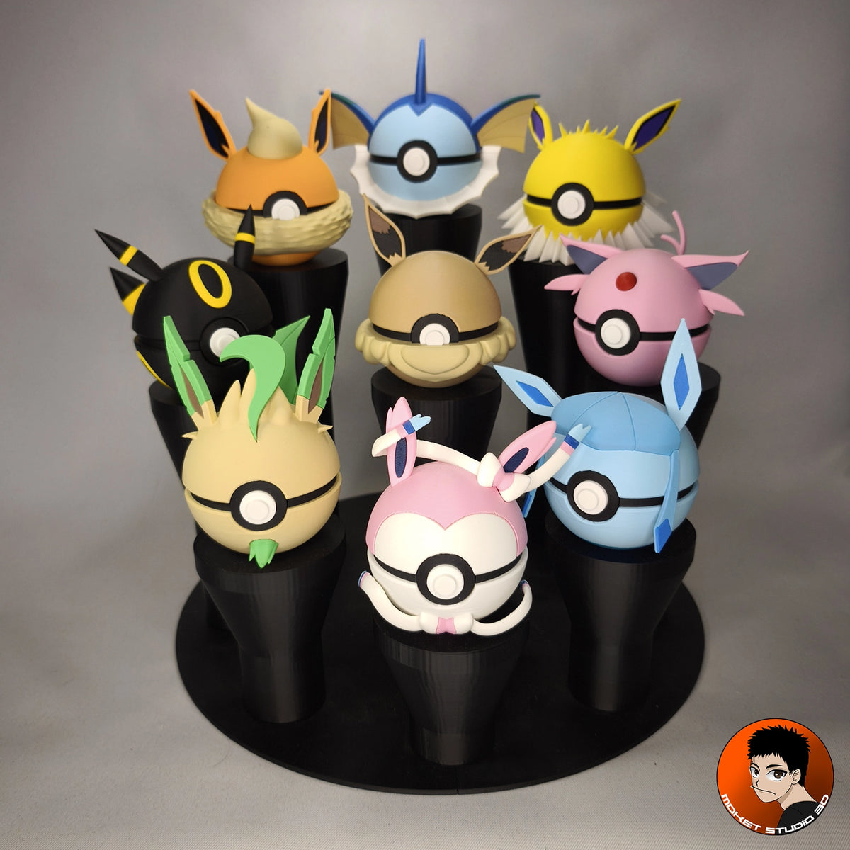 Eevee and Evolutions Pack - 9 Balls with Stand