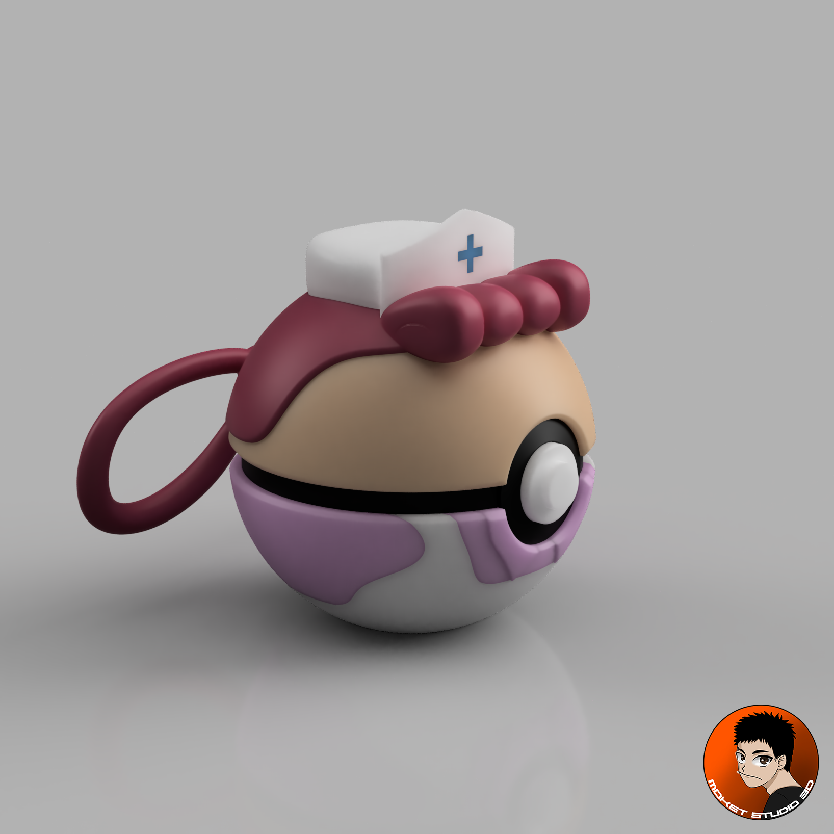 Ball Infirmière Joëlle - Objet déco collector Pokémon 3D