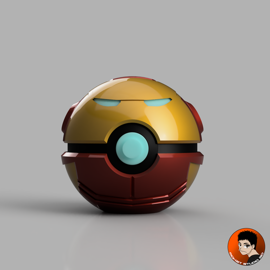 MS3D Ball Iron Man porte-clé – Haute technologie et puissance concentrées dans une sphère collector !