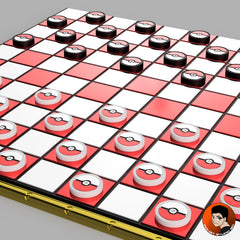 Set de 20 Pions – Jeu de Dames Pokémon