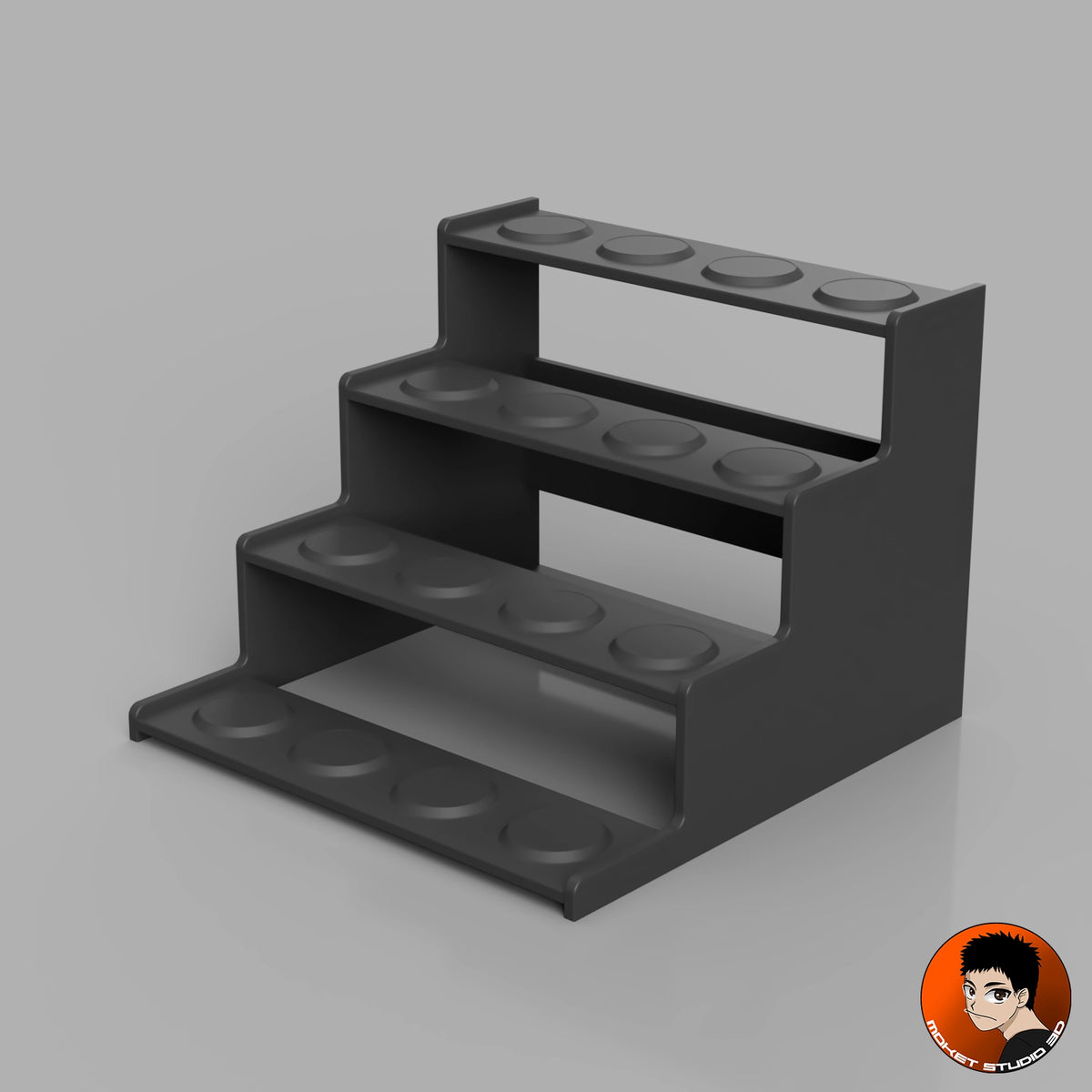 Holder for 16 keychains - 3D printed display stand