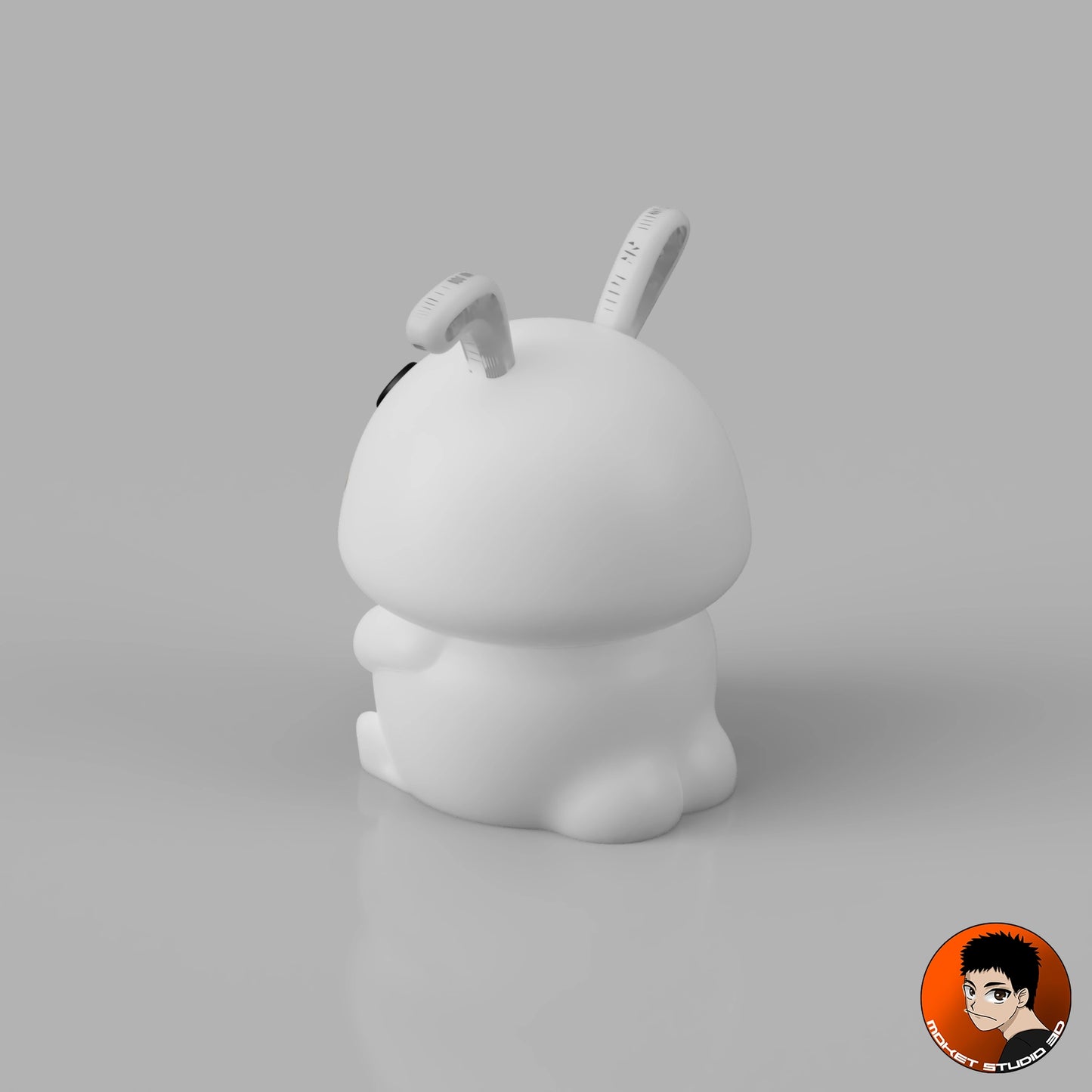 Porte-clé Kawaii – Lapin Blanc Douceur