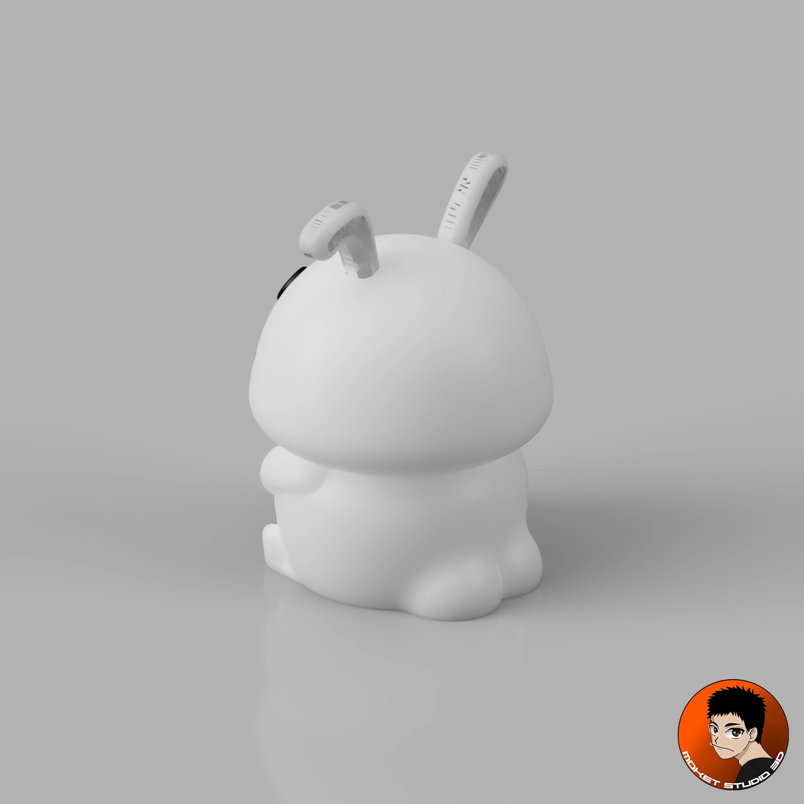 Porte-clé Kawaii – Lapin Blanc Douceur