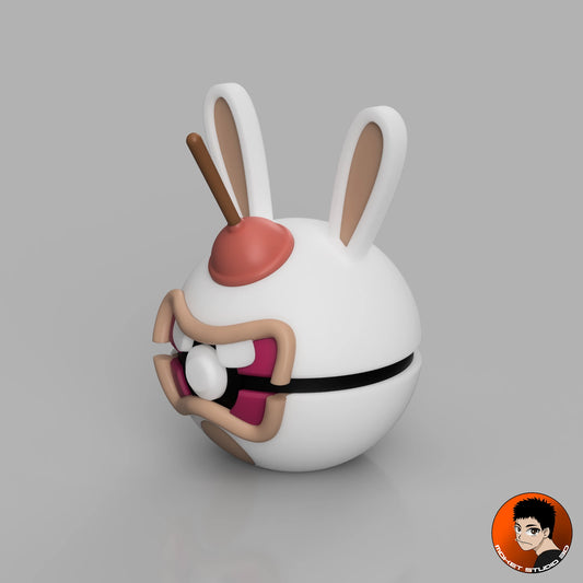 MS3D Ball Lapin Crétin – Crétinerie concentrée avec ventouse en prime !
