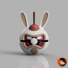 MS3D Ball Lapin Crétin – Crétinerie concentrée avec ventouse en prime !