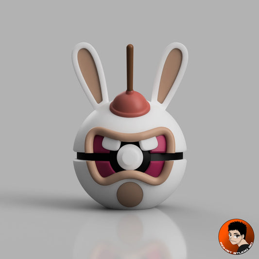MS3D Ball Lapin Crétin – Crétinerie concentrée avec ventouse en prime !