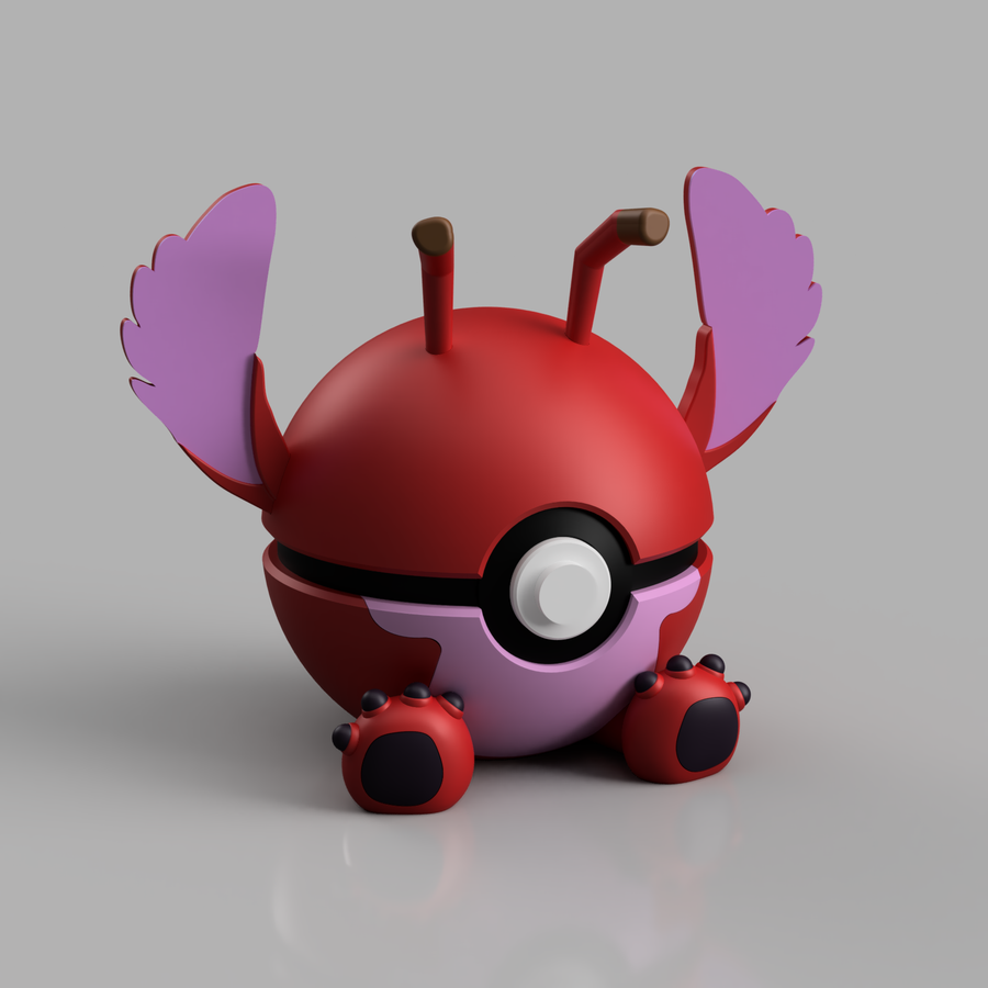 MS3D Ball Leroy (Stitch) en PLA – La Fusion du Chaos et de l’Aventure ! 🔴👾