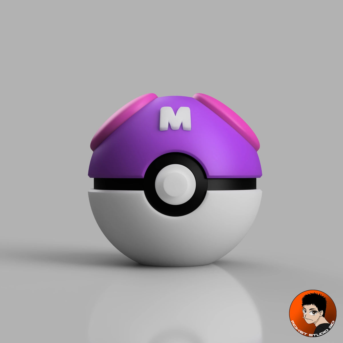 Master Ball - Handmade Pokémon Collector's Decorative Item in 3D Print