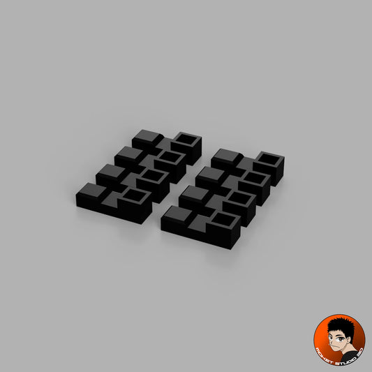 Pack de 8 Pieds Simples – Embouts de stabilisation en PLA