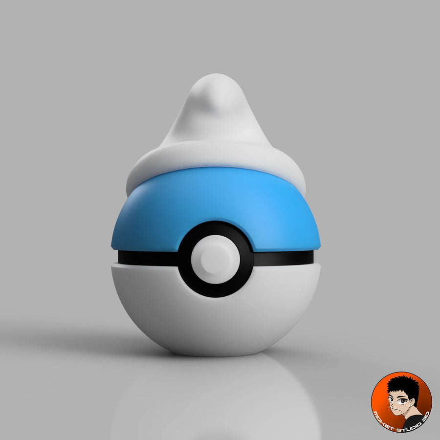 MS3D Ball porte-clé Schtroumpf – Une touche de magie bleue dans votre collection !