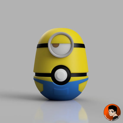 MS3D Ball Trio Minions avec support de présentation – Bob, Stuart & Kevin réunis ! 💛👓🍌