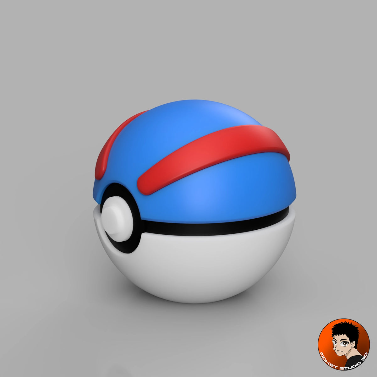 Superball – Handgemachtes Pokémon-Sammlerstück aus dem 3D-Drucker