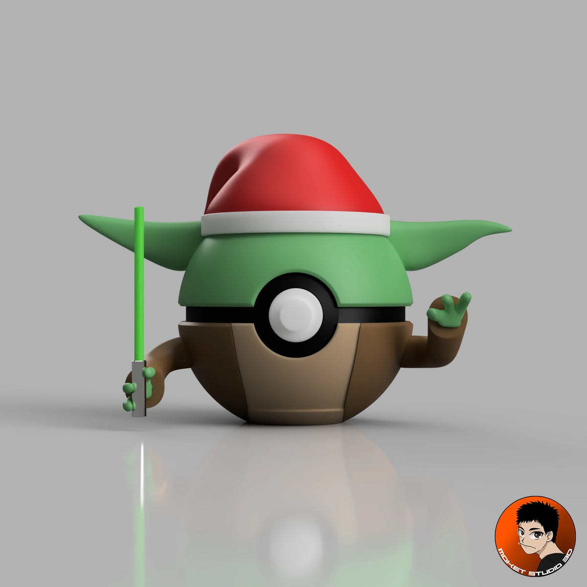 MS3D Kugel Yoda Weihnachts-Edition – Die Weisheit der Macht, konzentriert in einer Sammlerkugel!