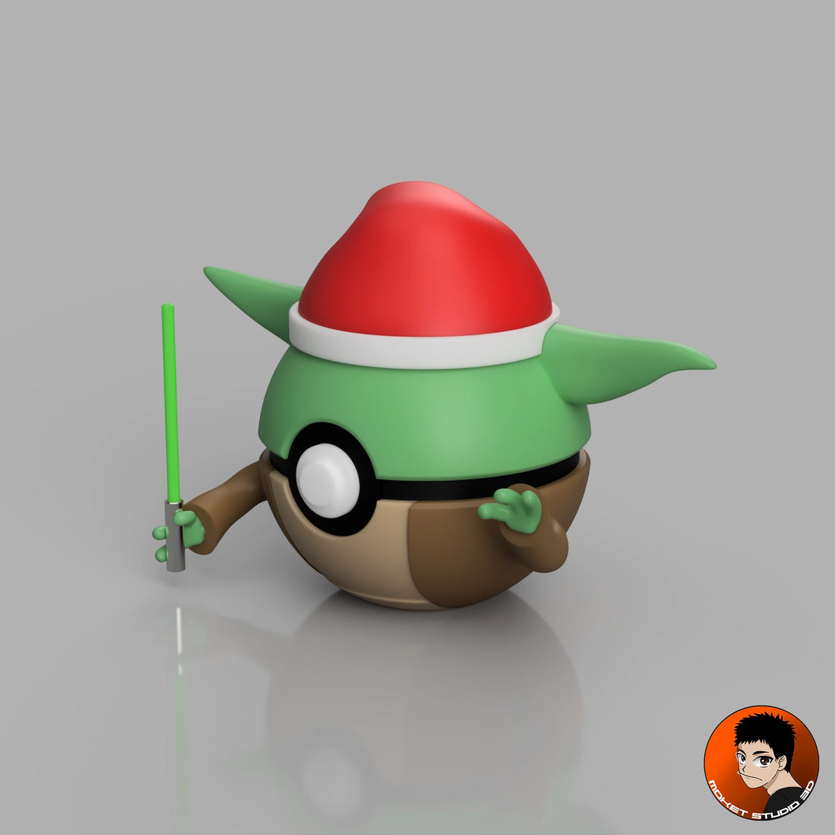 MS3D Kugel Yoda Weihnachts-Edition – Die Weisheit der Macht, konzentriert in einer Sammlerkugel!