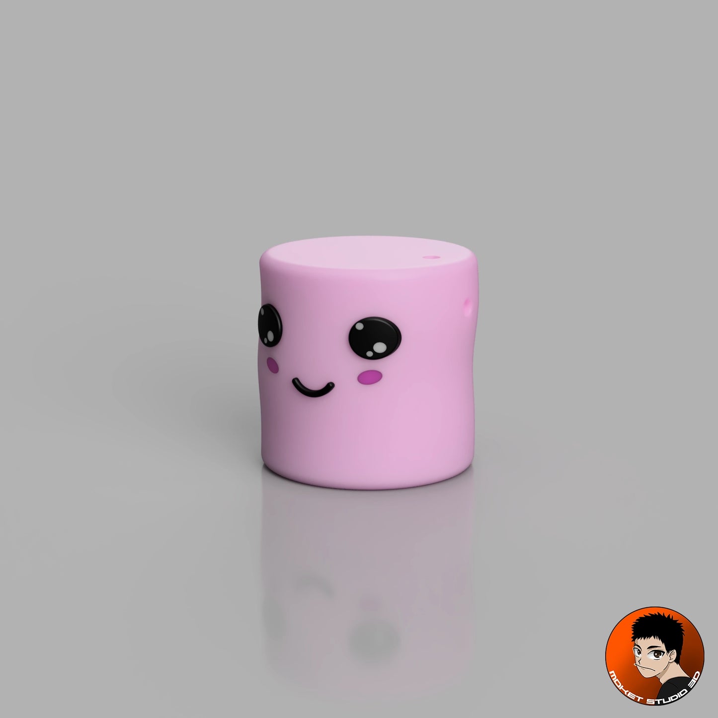 Porte-clé Kawaii – Mme Marshmallow